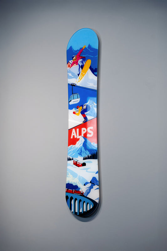 Alps Snowboard — akrilik pleksi duvar sanatı