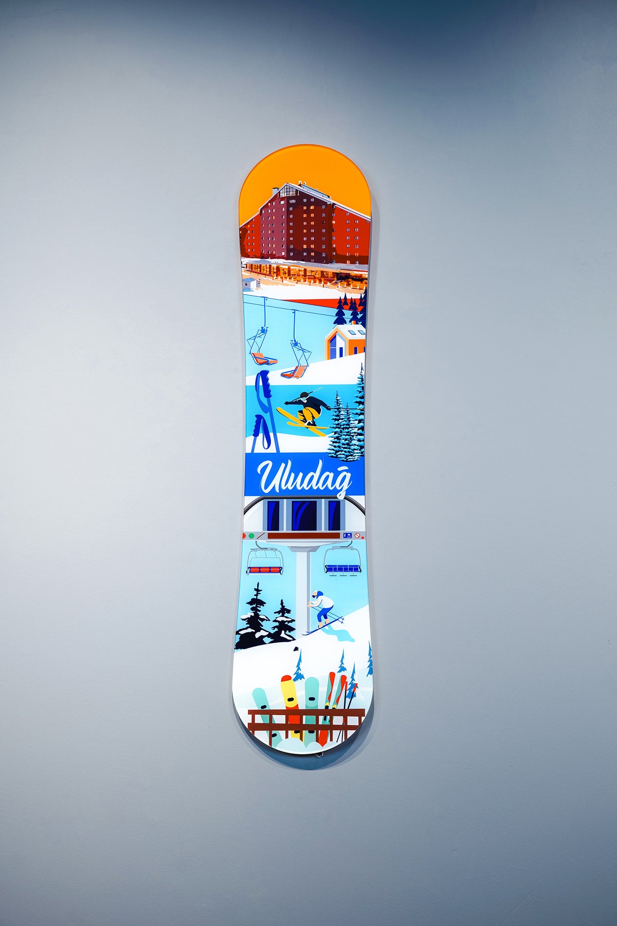 Uludağ Snowboard — akrilik pleksi duvar sanatı