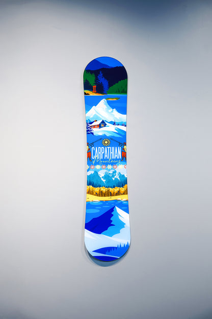Carpathian Snowboard — akrilik pleksi duvar sanatı
