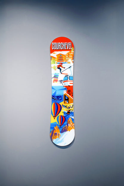Courchevel Snowboard — akrilik pleksi duvar sanatı