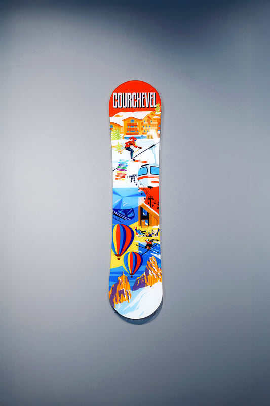 Courchevel Snowboard — akrilik pleksi duvar sanatı