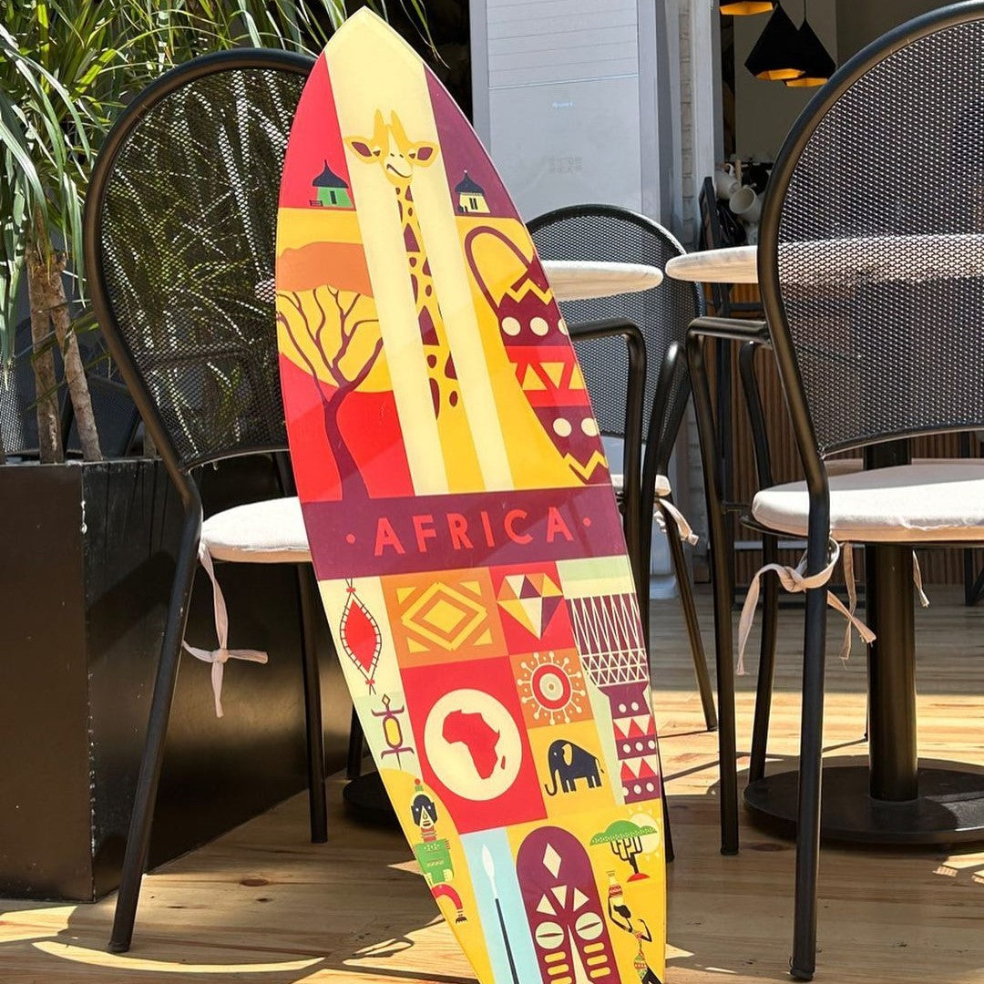 Surfboard Akrilik Duvar Dekoru 'Africa' - Mavion
