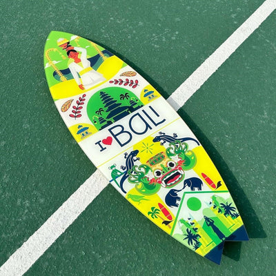 Surfboard Akrilik Duvar Dekoru 'Bali' - Mavion