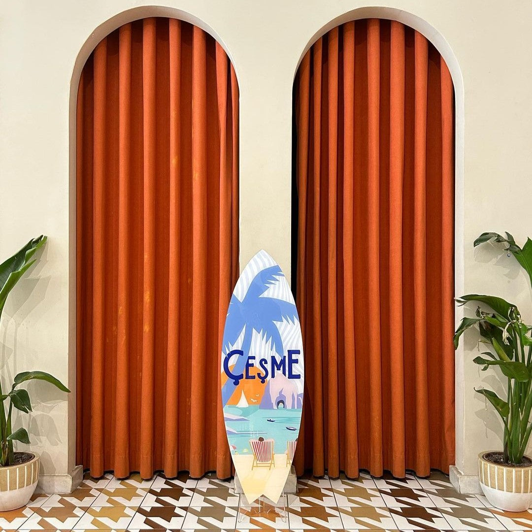Surfboard Akrilik Duvar Dekoru 'Çeşme' - Mavion