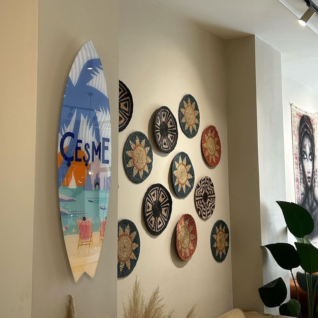 Surfboard Akrilik Duvar Dekoru 'Çeşme' - Mavion