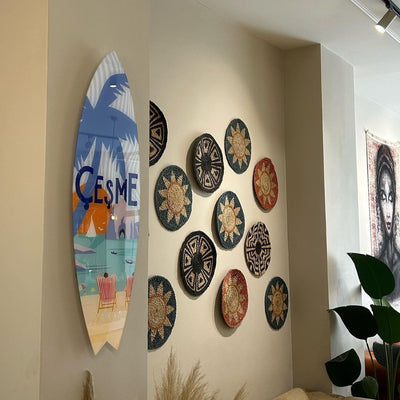 Surfboard Akrilik Duvar Dekoru 'Çeşme' - Mavion