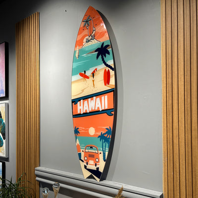 Surfboard Akrilik Duvar Dekoru 'Hawaii' - Mavion