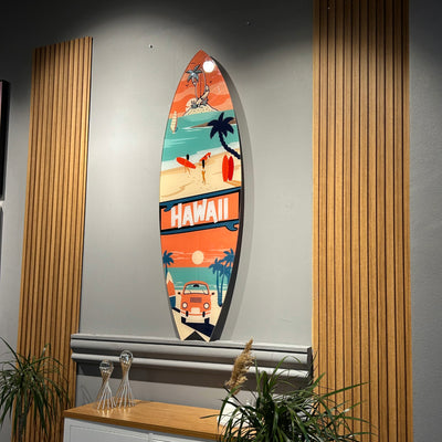 Surfboard Akrilik Duvar Dekoru 'Hawaii' - Mavion