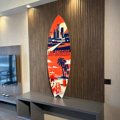 Surfboard Akrilik Duvar Dekoru 'Los Angeles' - Mavion