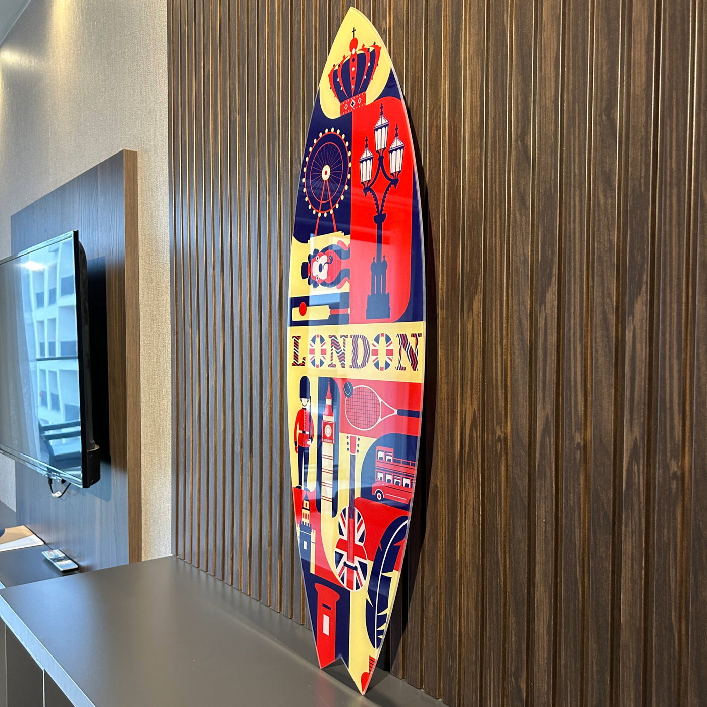 Surfboard Akrilik Duvar Dekoru 'London' - Mavion