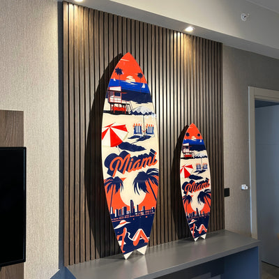 Surfboard Akrilik Duvar Dekoru 'Miami' - Mavion