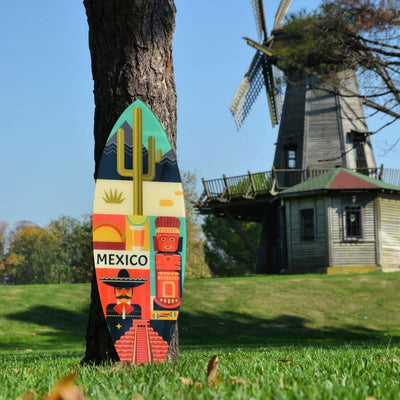 Surfboard Akrilik Duvar Dekoru 'Mexico' - Mavion