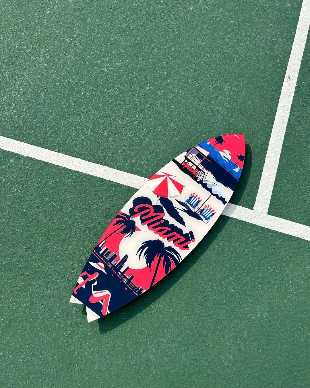 Surfboard Akrilik Duvar Dekoru 'Miami' - Mavion