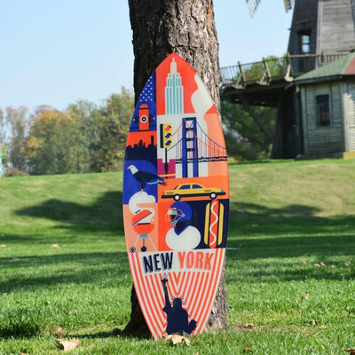 Surfboard Akrilik Duvar Dekoru 'New York' - Mavion