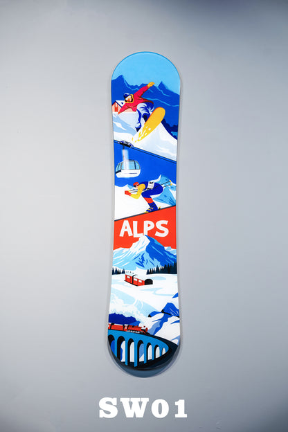 SnowBoard 150 x 34 — akrilik pleksi duvar sanatı