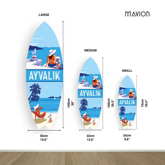 Ayvalık Dekoratif Sörf Tahtası — farklı açı