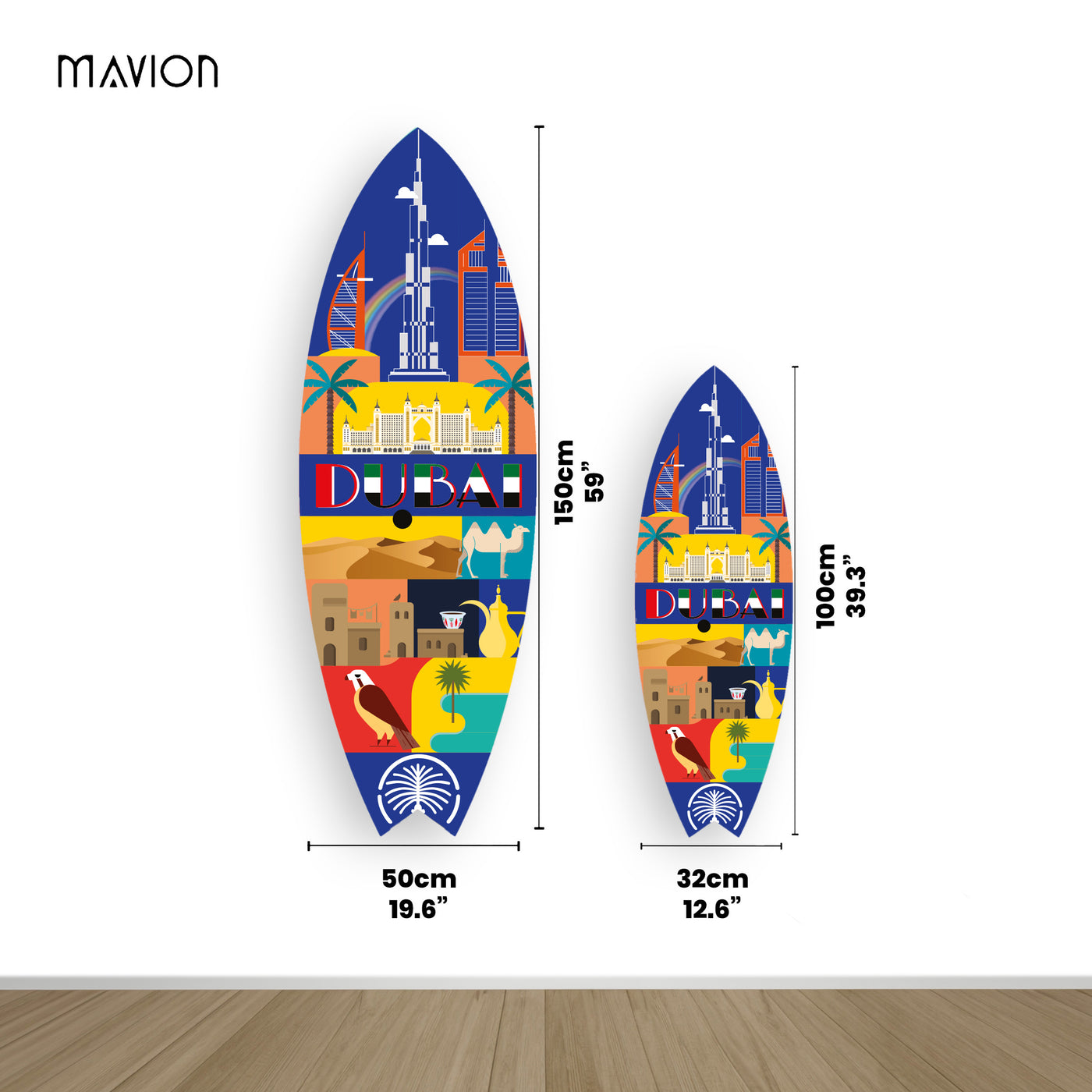 Dekoratif Sörf Tahtası - Mavion