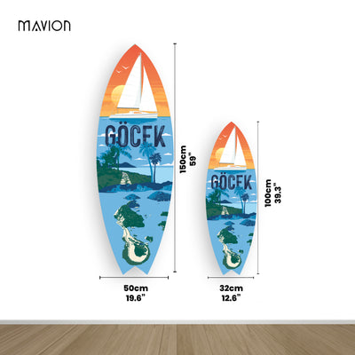 Dekoratif Sörf Tahtası - Mavion