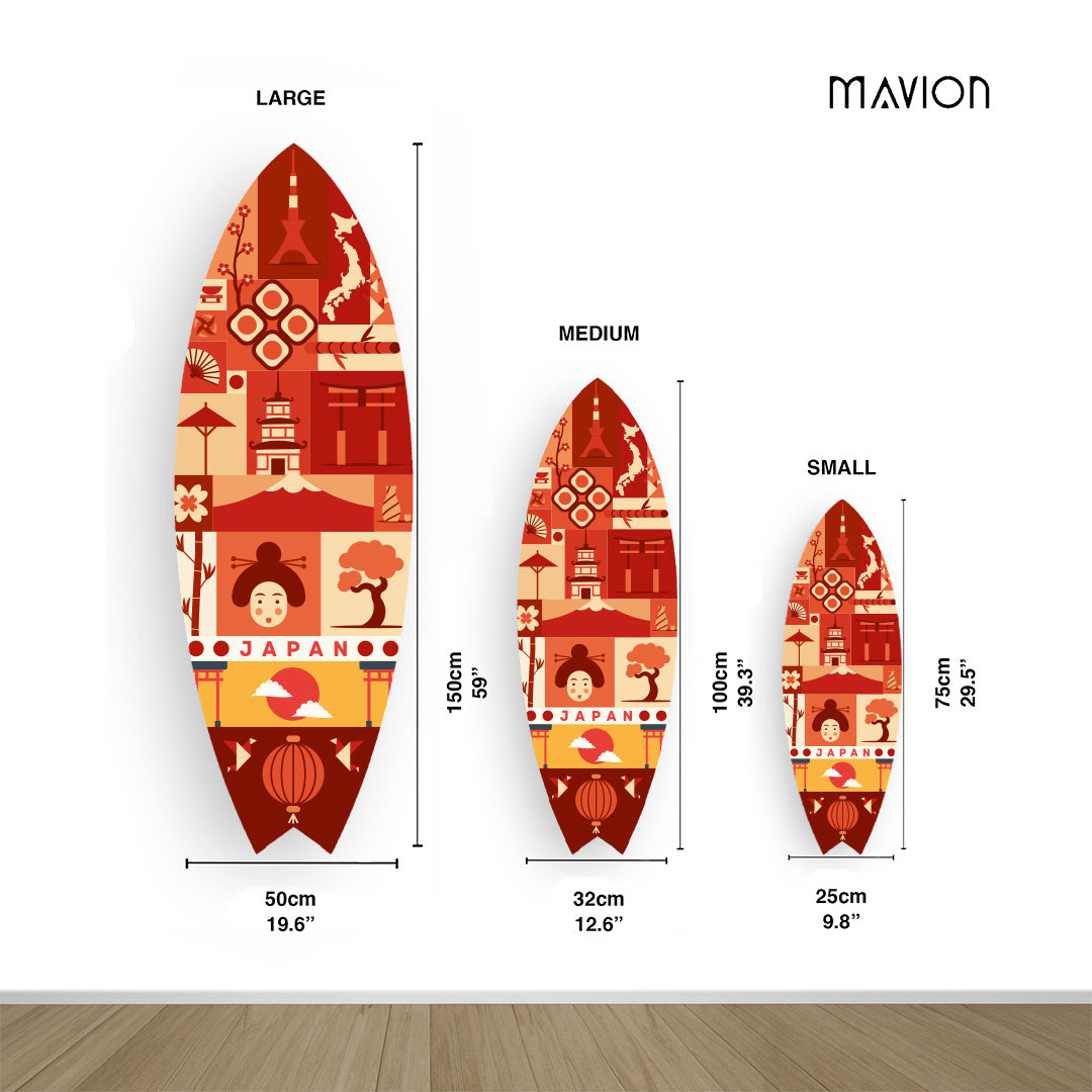 Japan Dekoratif Sörf Tahtası